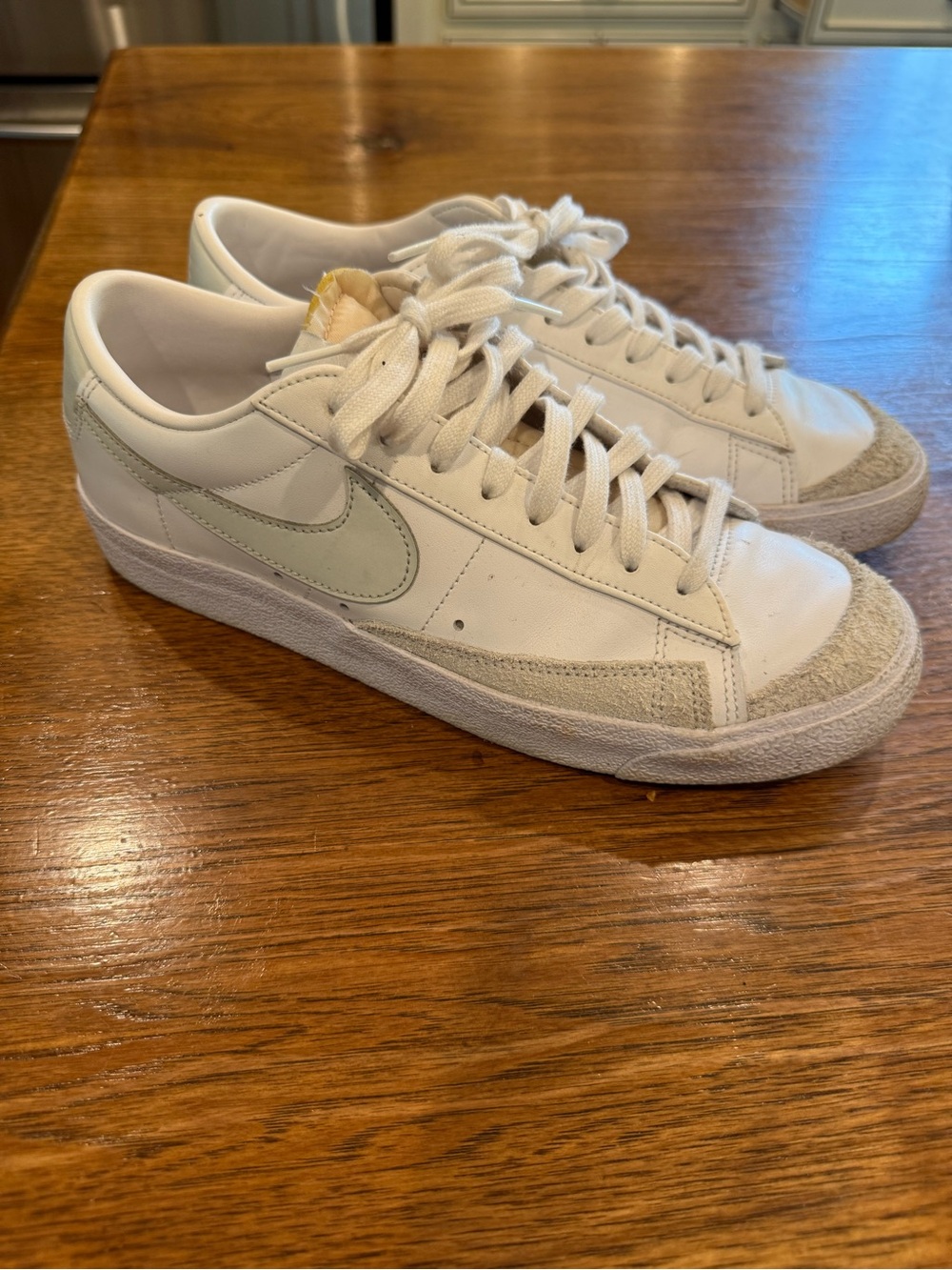 Nike Women's White Cream Low-Top Athletic Sneakers